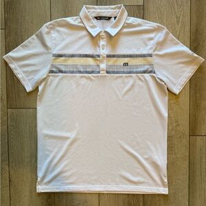 Travis Mathew Los Cabos Men’s Large White Polo Shirt